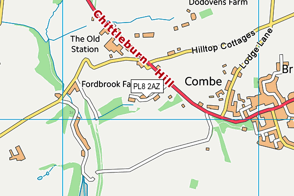 PL8 2AZ map - OS VectorMap District (Ordnance Survey)