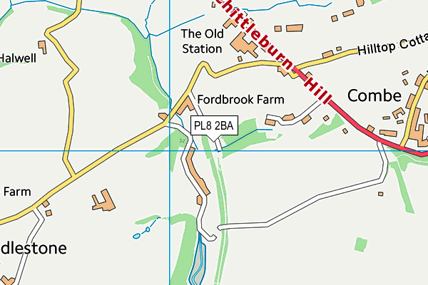 PL8 2BA map - OS VectorMap District (Ordnance Survey)