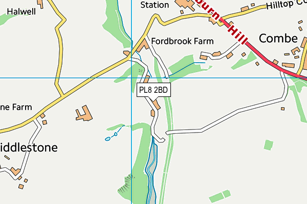 PL8 2BD map - OS VectorMap District (Ordnance Survey)