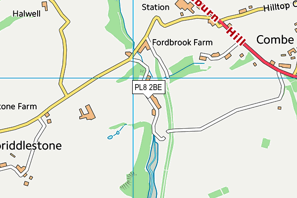 PL8 2BE map - OS VectorMap District (Ordnance Survey)