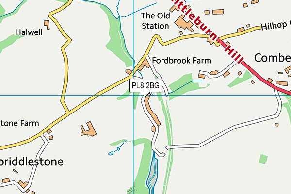 PL8 2BG map - OS VectorMap District (Ordnance Survey)