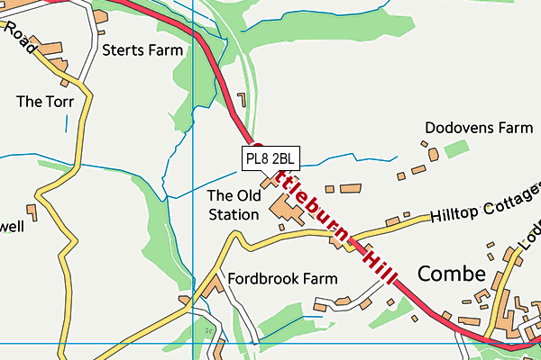 PL8 2BL map - OS VectorMap District (Ordnance Survey)