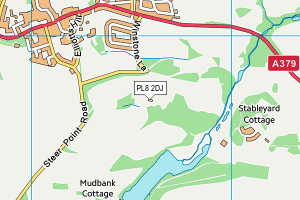PL8 2DJ map - OS VectorMap District (Ordnance Survey)