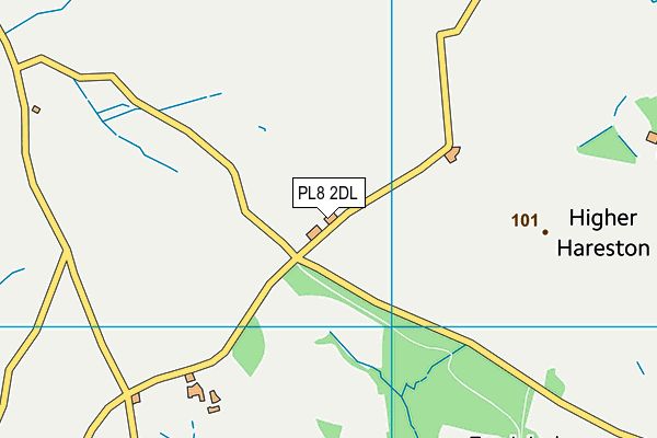 PL8 2DL map - OS VectorMap District (Ordnance Survey)