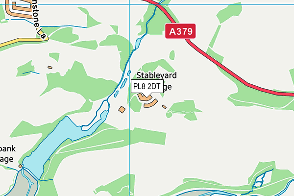 PL8 2DT map - OS VectorMap District (Ordnance Survey)