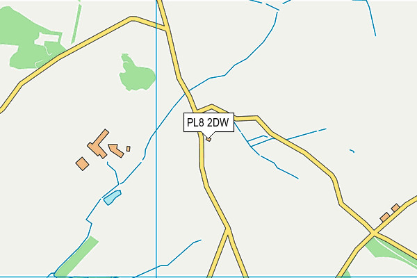 PL8 2DW map - OS VectorMap District (Ordnance Survey)
