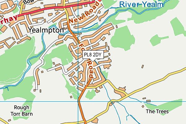 PL8 2DY map - OS VectorMap District (Ordnance Survey)