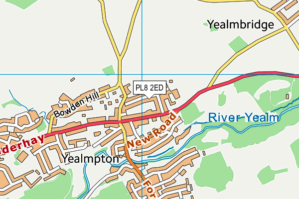 PL8 2ED map - OS VectorMap District (Ordnance Survey)