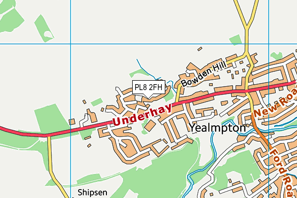 PL8 2FH map - OS VectorMap District (Ordnance Survey)