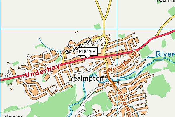 PL8 2HA map - OS VectorMap District (Ordnance Survey)