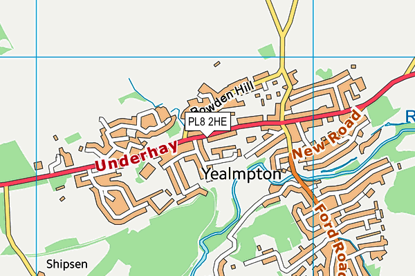 PL8 2HE map - OS VectorMap District (Ordnance Survey)