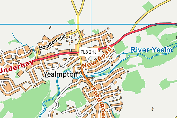 PL8 2HJ map - OS VectorMap District (Ordnance Survey)
