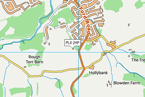 PL8 2HP map - OS VectorMap District (Ordnance Survey)