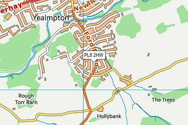 PL8 2HW map - OS VectorMap District (Ordnance Survey)