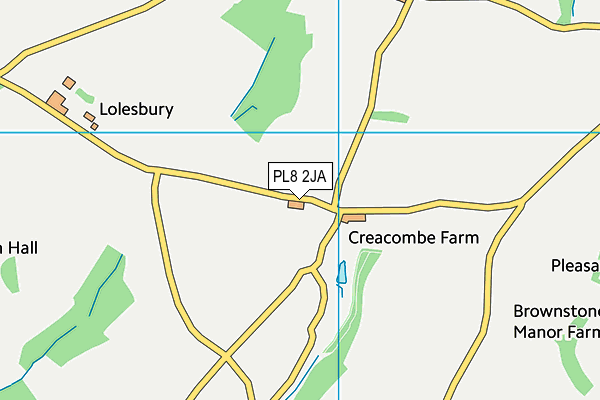 PL8 2JA map - OS VectorMap District (Ordnance Survey)