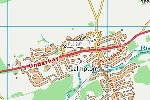 PL8 2JP map - OS VectorMap District (Ordnance Survey)