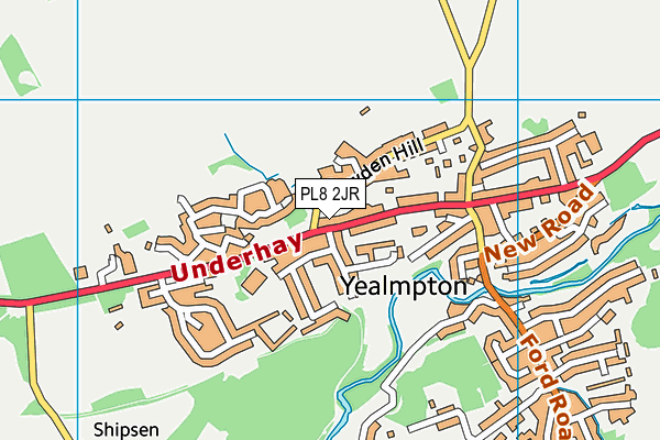 PL8 2JR map - OS VectorMap District (Ordnance Survey)