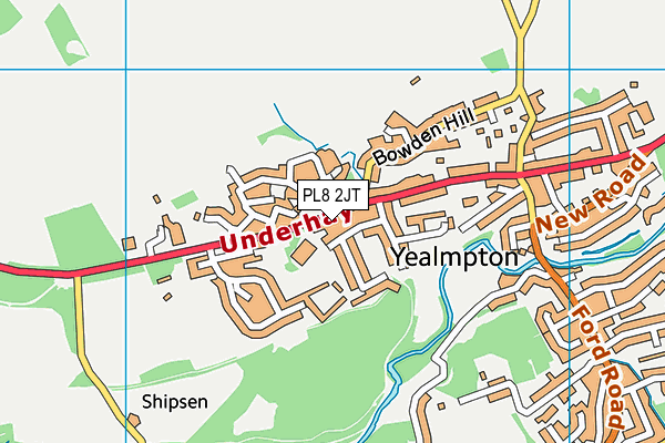 PL8 2JT map - OS VectorMap District (Ordnance Survey)
