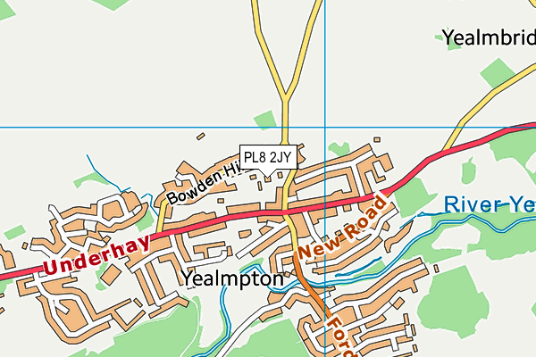 PL8 2JY map - OS VectorMap District (Ordnance Survey)