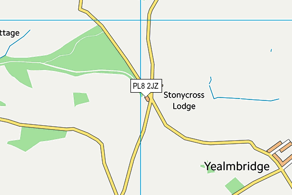 PL8 2JZ map - OS VectorMap District (Ordnance Survey)