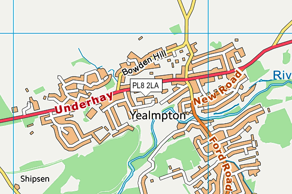 PL8 2LA map - OS VectorMap District (Ordnance Survey)