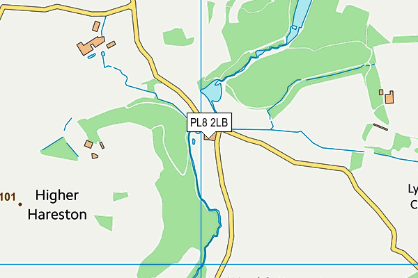 PL8 2LB map - OS VectorMap District (Ordnance Survey)