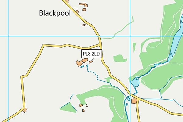 PL8 2LD map - OS VectorMap District (Ordnance Survey)