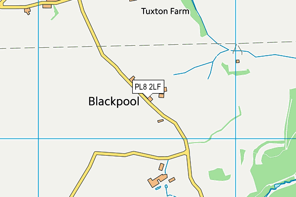 PL8 2LF map - OS VectorMap District (Ordnance Survey)