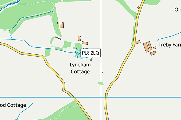 PL8 2LQ map - OS VectorMap District (Ordnance Survey)