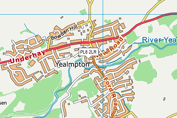 PL8 2LR map - OS VectorMap District (Ordnance Survey)