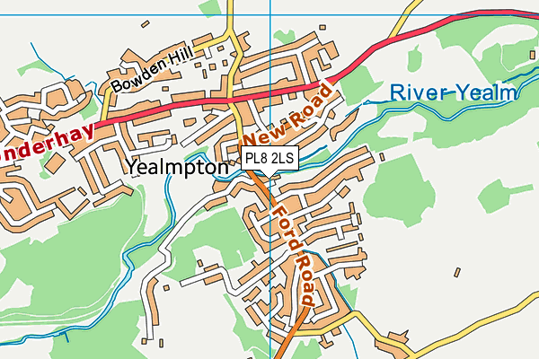 PL8 2LS map - OS VectorMap District (Ordnance Survey)