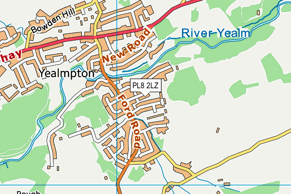 PL8 2LZ map - OS VectorMap District (Ordnance Survey)