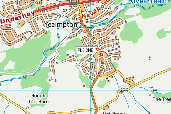 PL8 2NB map - OS VectorMap District (Ordnance Survey)