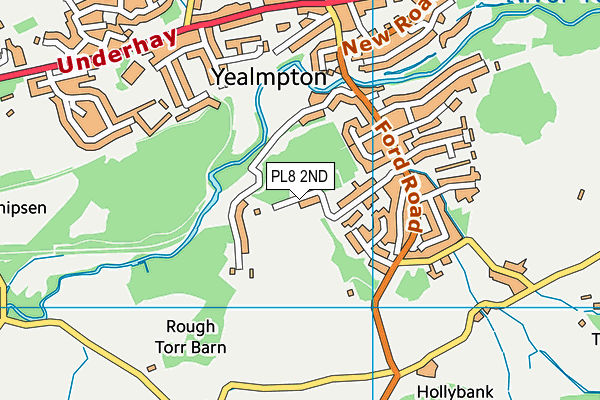 PL8 2ND map - OS VectorMap District (Ordnance Survey)