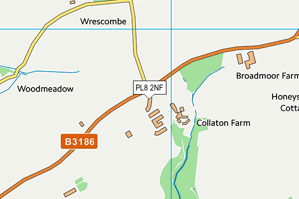 PL8 2NF map - OS VectorMap District (Ordnance Survey)