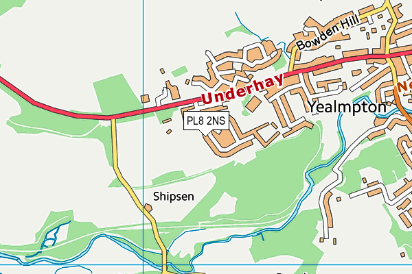 PL8 2NS map - OS VectorMap District (Ordnance Survey)