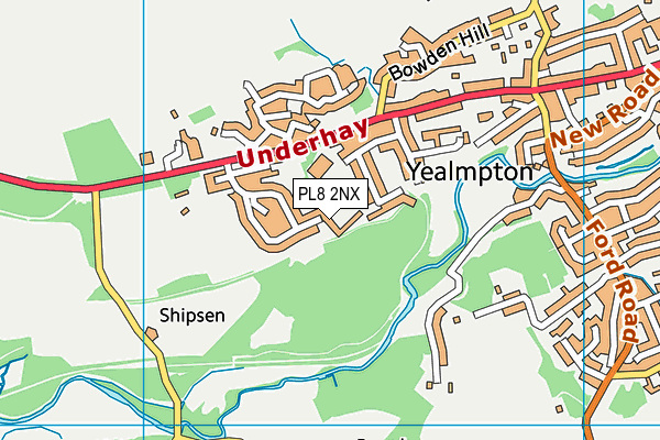 PL8 2NX map - OS VectorMap District (Ordnance Survey)