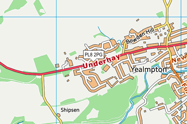 PL8 2PG map - OS VectorMap District (Ordnance Survey)