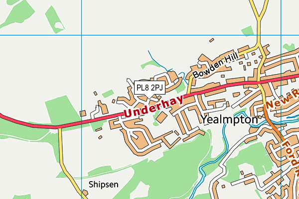 PL8 2PJ map - OS VectorMap District (Ordnance Survey)