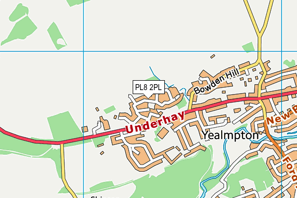 PL8 2PL map - OS VectorMap District (Ordnance Survey)