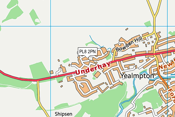 PL8 2PN map - OS VectorMap District (Ordnance Survey)