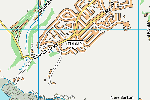 PL9 0AP map - OS VectorMap District (Ordnance Survey)