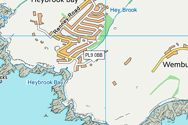 PL9 0BB map - OS VectorMap District (Ordnance Survey)