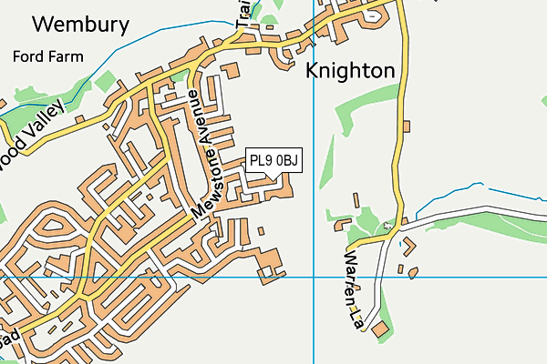 PL9 0BJ map - OS VectorMap District (Ordnance Survey)