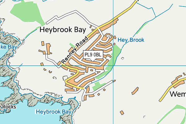 PL9 0BL map - OS VectorMap District (Ordnance Survey)