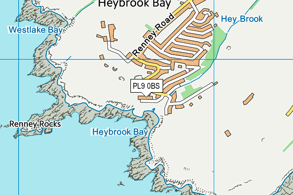 PL9 0BS map - OS VectorMap District (Ordnance Survey)