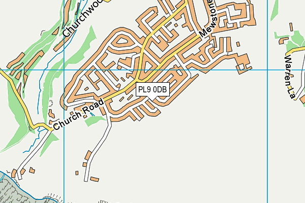 PL9 0DB map - OS VectorMap District (Ordnance Survey)