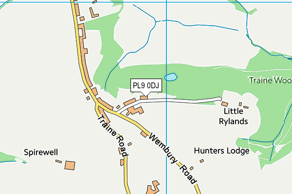 PL9 0DJ map - OS VectorMap District (Ordnance Survey)
