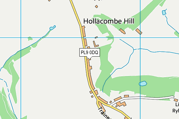 PL9 0DQ map - OS VectorMap District (Ordnance Survey)