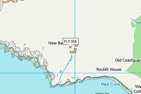 PL9 0EE map - OS VectorMap District (Ordnance Survey)